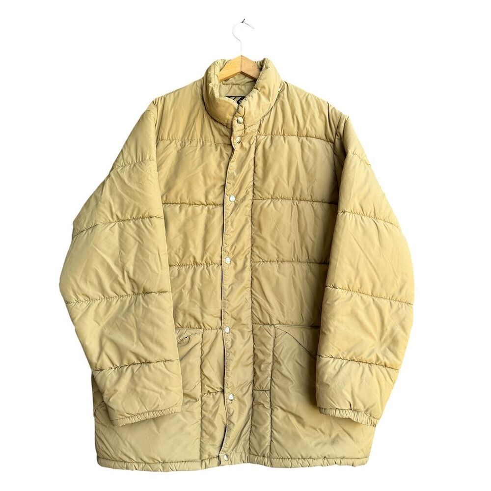 VTG 70s Sears Outerwear Quilted Puffer Jacket Men's 2XL X-Tall Retro Outdoor